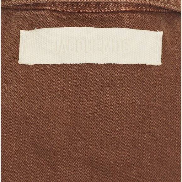 NWOT JACQUEMUS La Veste De-nimes Criollo in Camel & Beige new brown denim jacket - Picture 2 of 14